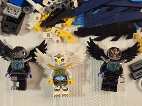 LEGO 70003 LEGENDS OF CHIMA Eris Eagle Interceptor Complete Minifigs Razar Rizzo
