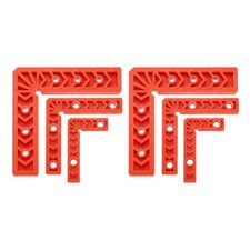 6Pcs Corner Clamp 90 Degree Right 4/6 Inch Angle Clamp Set, Orange