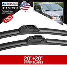 2PCS 20"&20" J-HOOK Windshield Wiper Blades For Dodge Ram 1500 1994-2000