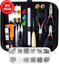 Jewelry Making Supplies Kit with Tools, Wires and Findings for Repair and Beadin