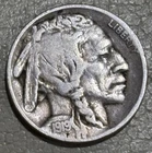 1919 Buffalo nickel, nice original FINE condition coin full date 1/2 horn detail