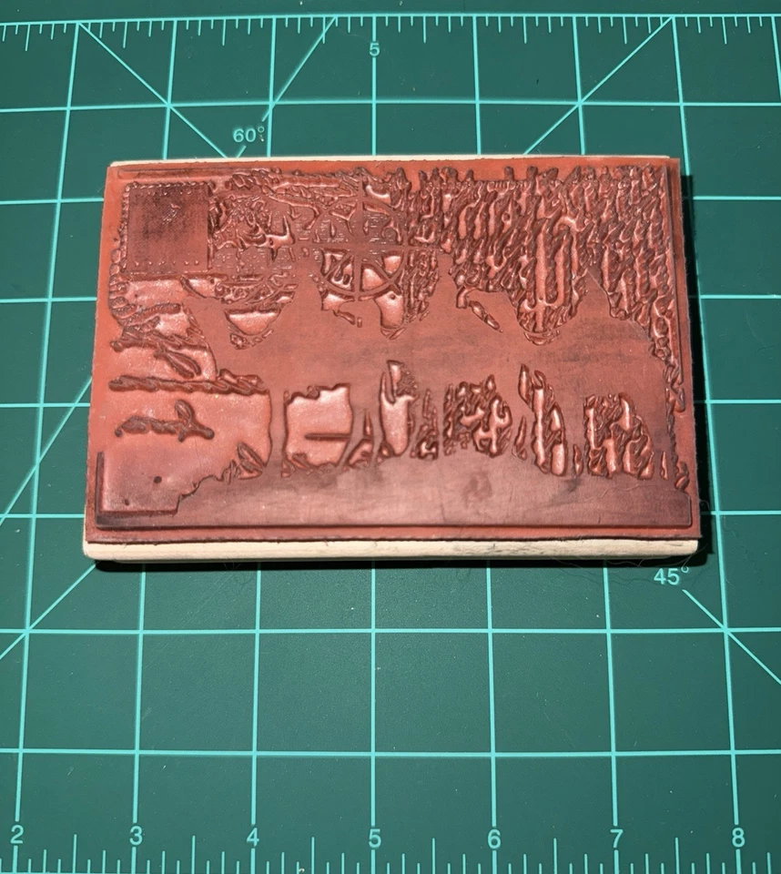 Stampington & Company C8432 Wisemen postal vacaciones Navidad sello de goma montado Foto 2 de 4