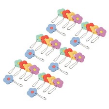 Key Caps Covers, 30 Pack Flower Keys Ring Coding Tags Identifiers