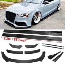 Carbon Fiber Front Bumper Lip Spoiler For Audi A5/ S5/ RS5 Body Kit Side Skirt R