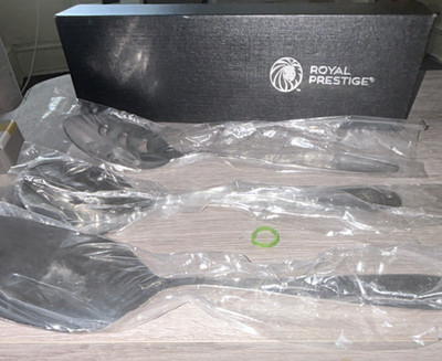 Royal Prestige 3-Piece Serving Utensil Set Stainless Steel Silver Spoon Slice