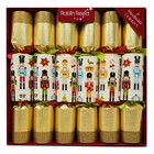 Robin Reed English Holiday Christmas Crackers - Traditional Nutcracker, 6 Count