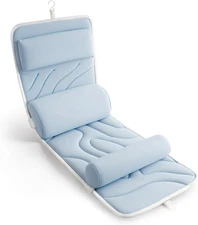 Ultra Soft Full Body Bath Pillow for Bathtub, Luxury Thick Tub Pillow for Head N