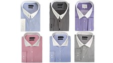 Double Two Men's Classic Fit Formal Shirt in Size 18-23 Multiple Options