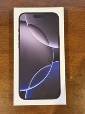 Apple iPhone 16 Pro Max Retail Empty Box White - Black Titanium