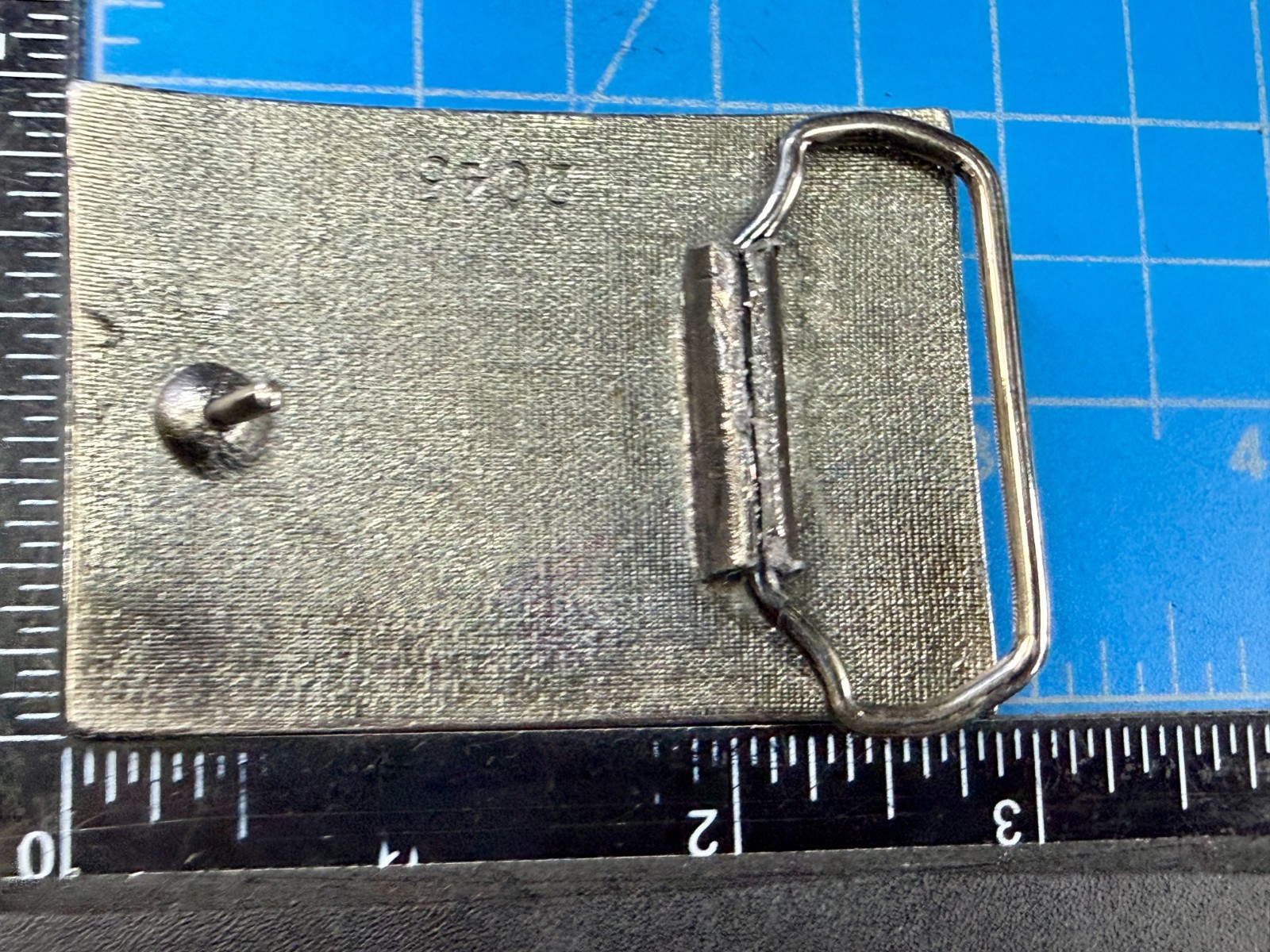 Levi Strauss Co Label Original Riveted Promo Vintage Green Enameled Belt Buckle  thumbnail 4