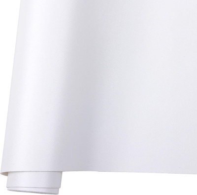 Smooth Solid Color White Faux Leather Sheets 1Rolls 12''X 53'' (30Cm X 135Cm),Faux