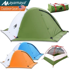 Lightweight 2-Person Backpacking Tent Waterproof Easy Setup Double Layer Outdoor