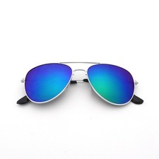Unisex Sunglasses Silver Mirror Aviators Ideal for Fashion and Eye Safety