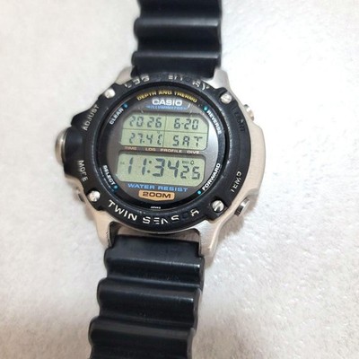 Casio 600572 Digital Wristwatch Diving King Waterproof Excellent Condition