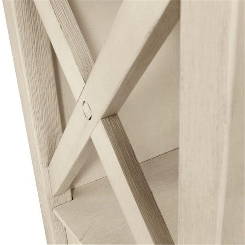 Bowery Hill Contemporary 3-Shelf Engineered Wood Bookcase in Antique White - Picture 8 of 14