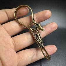 New Brass Keychain Handmade Car Hanging Accessory Craft Ornament Men Women