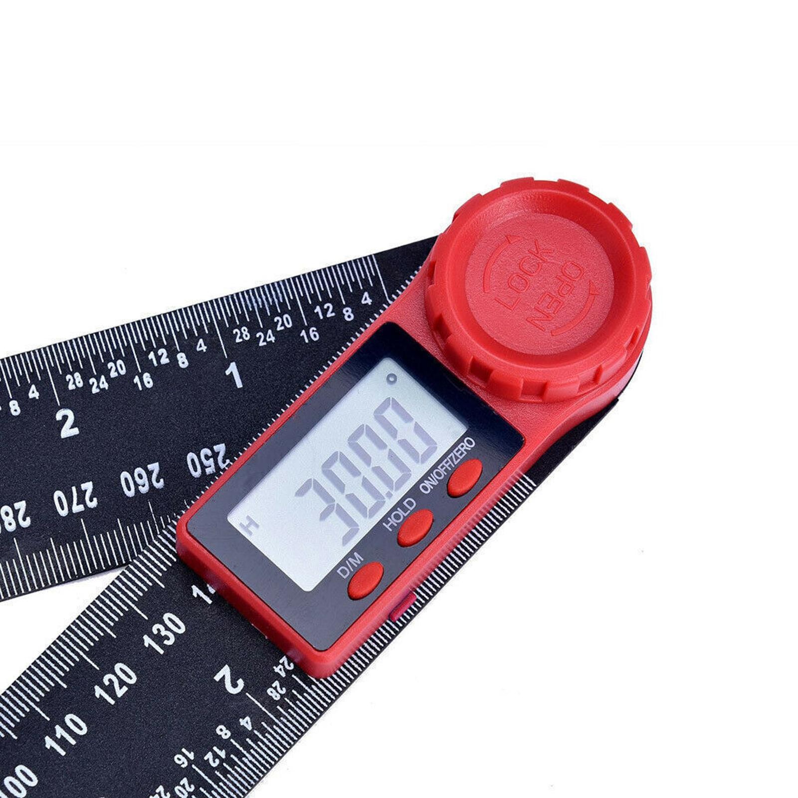 Digital Angle Finder 8 Inch Ruler Protractor Measure Meter LCD Display ...