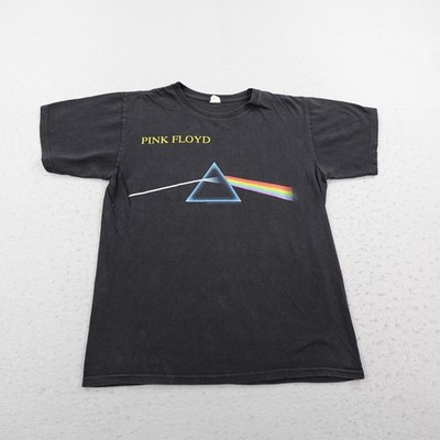 Vintage Pink Floyd Shirt Mens Medium Black Dark Side Of The Moon Band Tee Y2K