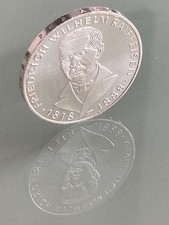 ♨️🌀❌ 5 Deutsche Mark DM D-Mark Münze 💰 Prägestätte HAMBURG "J" aus 1968 ❌🌀♨️