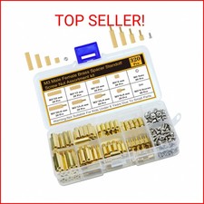 320Pcs M3 Motherboard Standoffs Screws Nuts Kit, Hex Male-Female Brass Spacer St