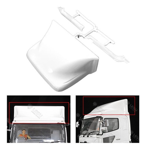 Plastic Cabin Roof Spoiler for 1/14 LESU 700 Tractor Truck Trailer Flatbed - Picture 2 of 8
