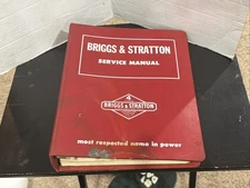 Briggs & Stratton Service Manual 4 Cycle Gasoline Engine Red Binder 5/10/1960