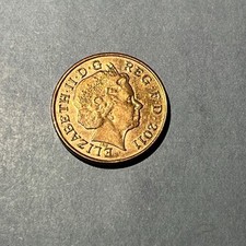 GB Queen Elizabeth II  2011 1 Penny AU-58