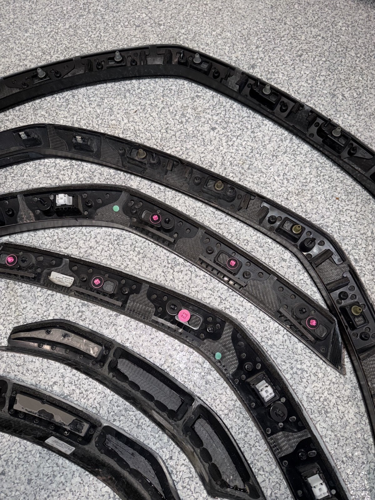 OEM Lamborghini Urus Performante Carbon Fender Wheel Arch Trim - Full Set