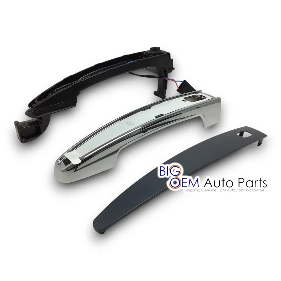 Chevrolet GMC Driver Passenger Rear Exterior Chrome Door Handle Kit OEM 13521803 - Image 3 of 4