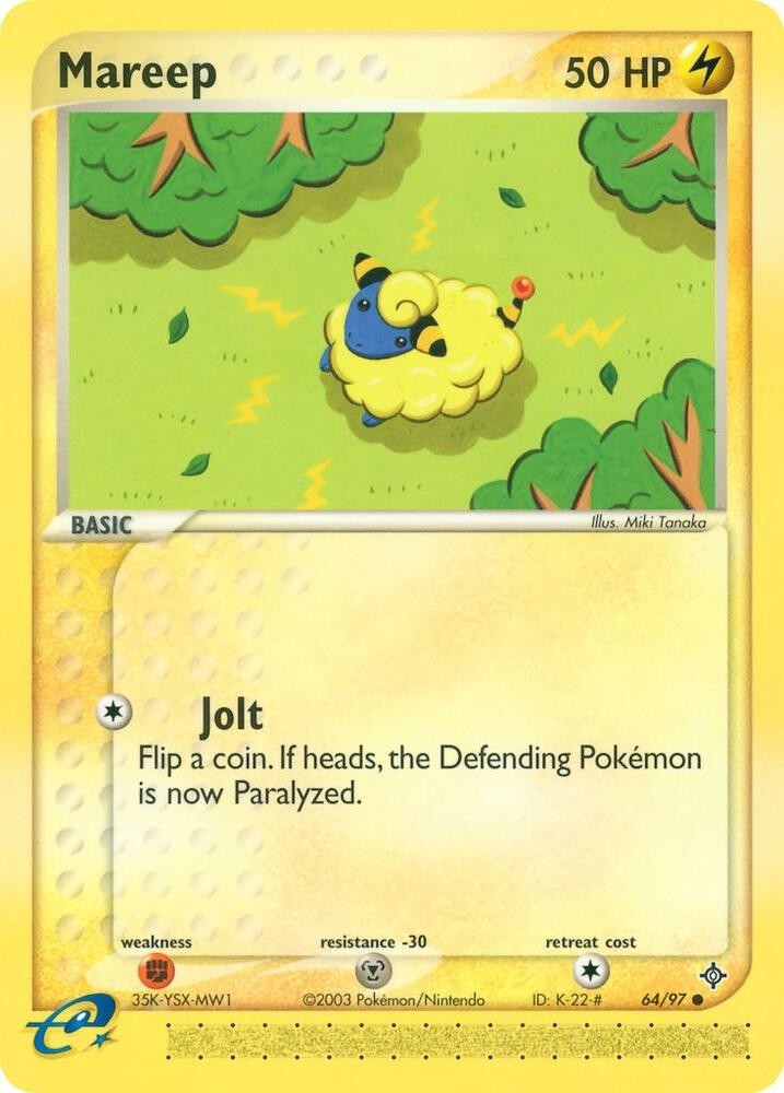 Pokemon - Mareep - Dragon 64/97 - Common - Lightly Played