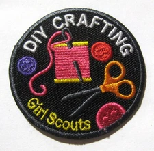 GSUSA Girl Scout DIY CRAFTING FUN PATCH Arts & Crafts Project Sewing Badge