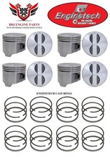 Enginetech .040 Flat Top Pistons Rings For 1957-1967 Chevrolet 283 Sbc