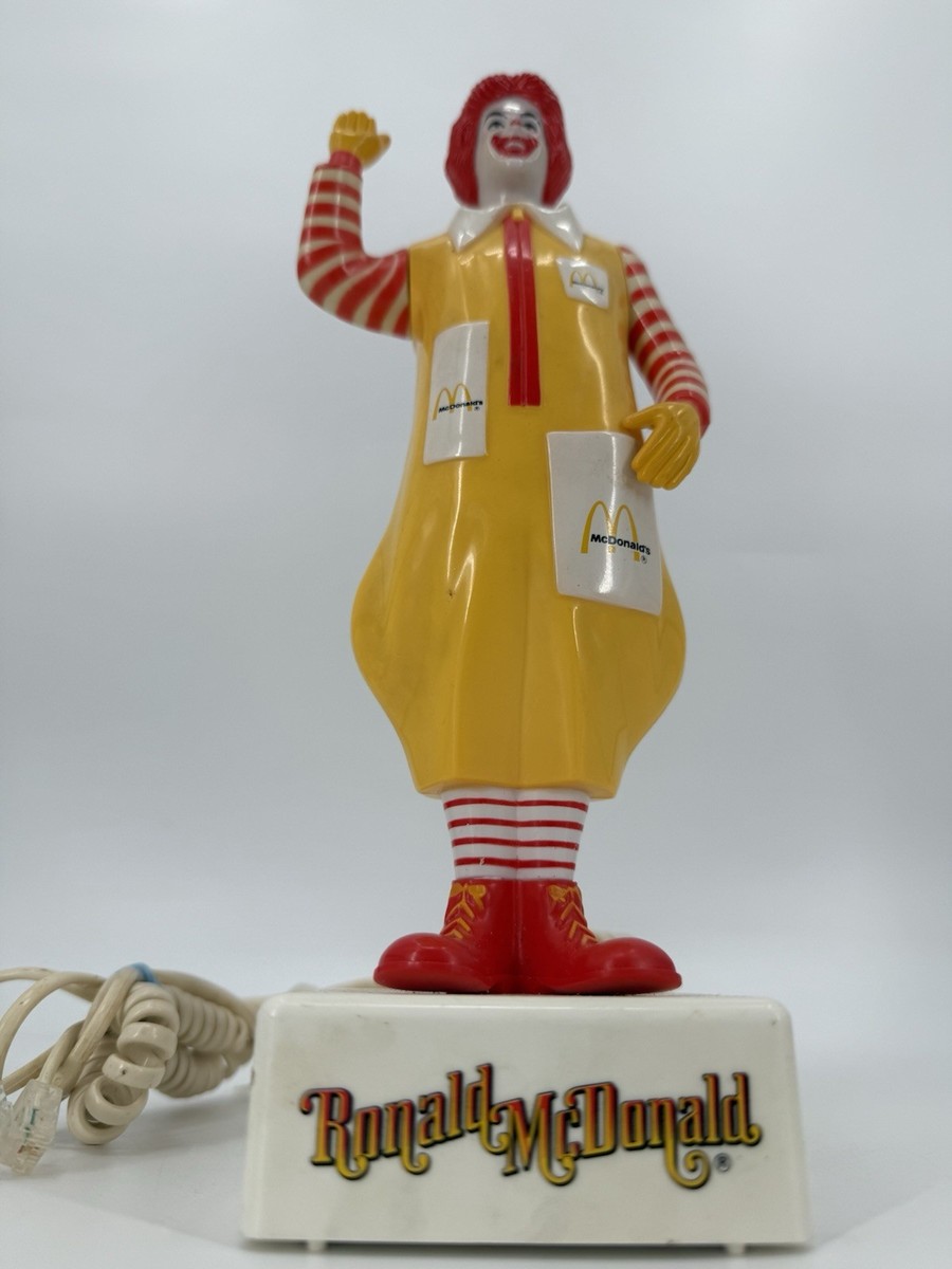 1985年 マクドナルド ビンテージ ロナルド テレフォン 時計 Amazon.co.jp: マクドナルド ロナルド ビンテージ 目覚まし時計