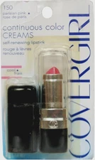 CoverGirl Continuous Color Creams Self Renewing Lipstick 150 PARISIAN PINK "RARE