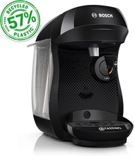 Bosch Tassimo Happy T-Disc Pod Coffee Machine Black Hot Drinks Maker Used GWO