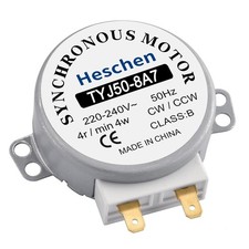 Heschen Synchronous Motor TYJ50-8A7 220-240VAC 4R/Min CW/CCW 50Hz for Microwave
