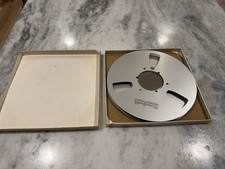 Vintage Scotch 10.5" in. Silver Metal Empty 1/4" Tape Reel to Reel Audio Take-Up