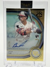 2025 Topps Five Star Brooks Lee RC Encased Auto Aqua /75 Twins #FSA-LEE Rookie
