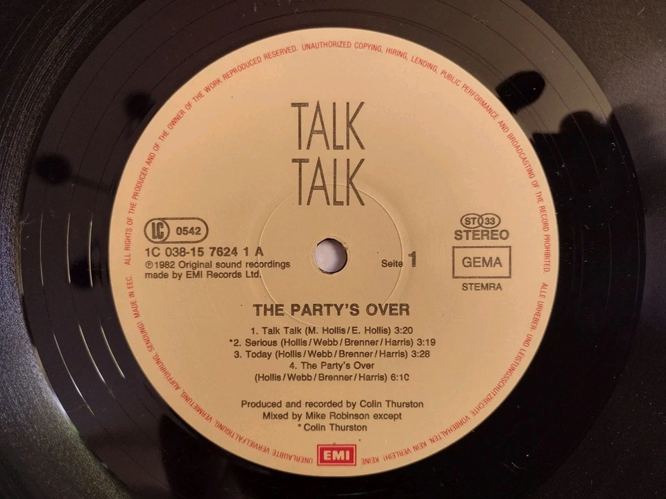 Talk Talk The Party's Over EMI 1576241 - Bild 4 von 4