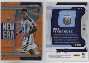 2024 Panini Prizm CONMEBOL Copa America New Era Orange /25 Enzo Fernandez #1