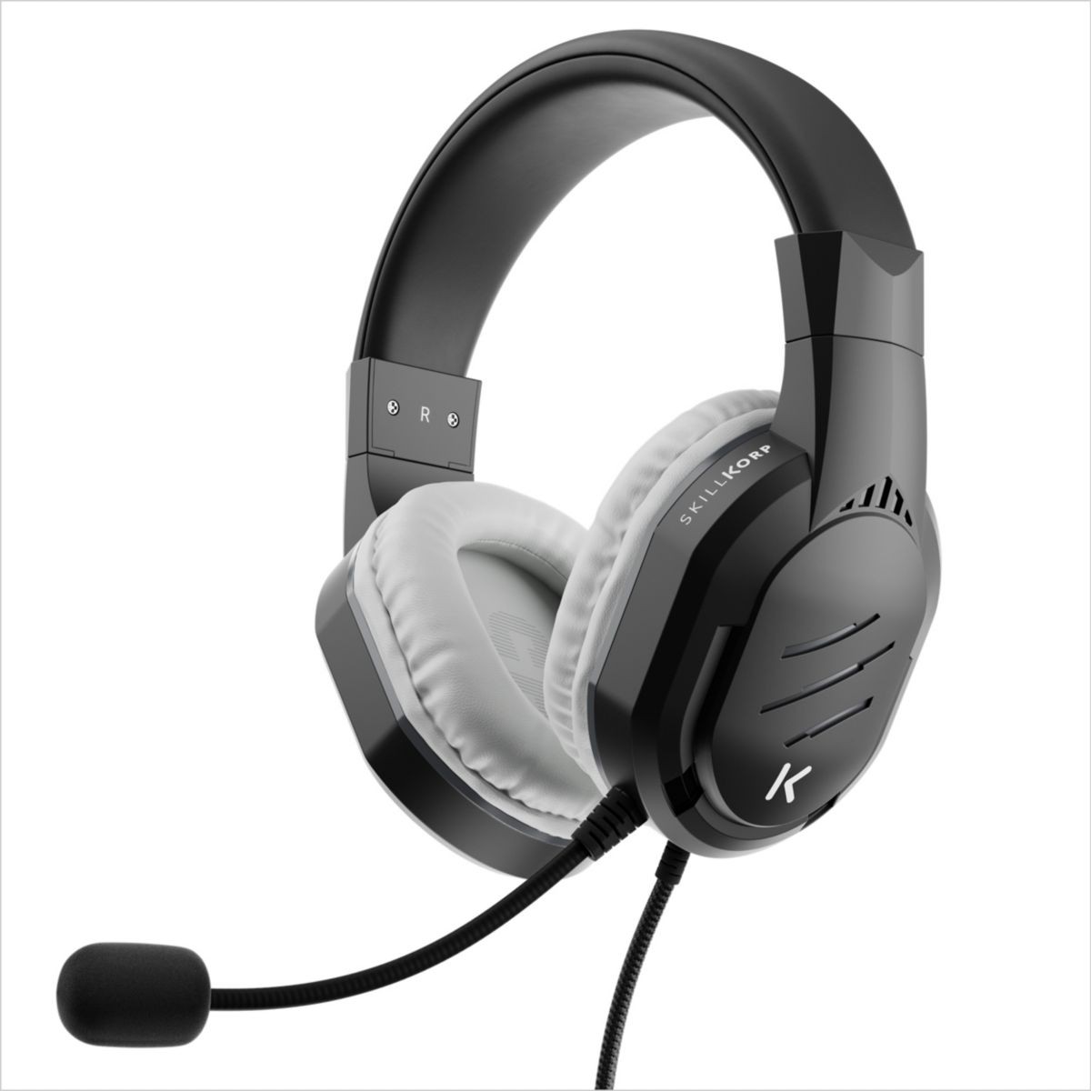 Casque gamer SKILLKORP H5 NOIR Access avec micro rétractable pour PC