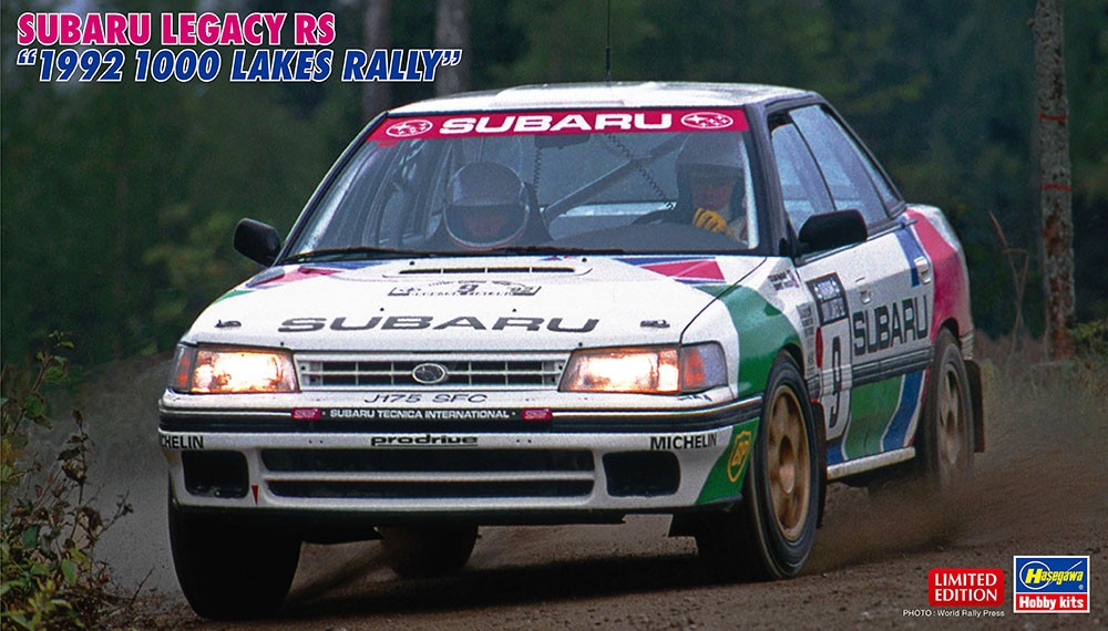 Subaru Legacy RS Hasegawa 1/24 voiture miniature de rallye 1992 à monter soi-même