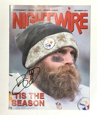 Brett Keisel Da Beard AUTOGRAPH  Hand Signed Magazine Pittsburgh Steelers