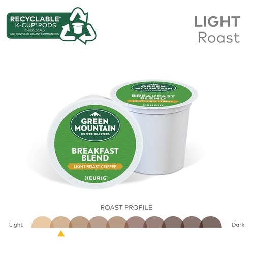 Cialde K-Cup Monoporzione 72 Ct Caffè Verde Montagna Miscela Colazione 6 Scatole x 12 - Foto 4 di 9