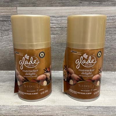 NEW Glade Automatic Spray Refill Nutcracker Delight 6.2 Oz. Each, Lot of 2