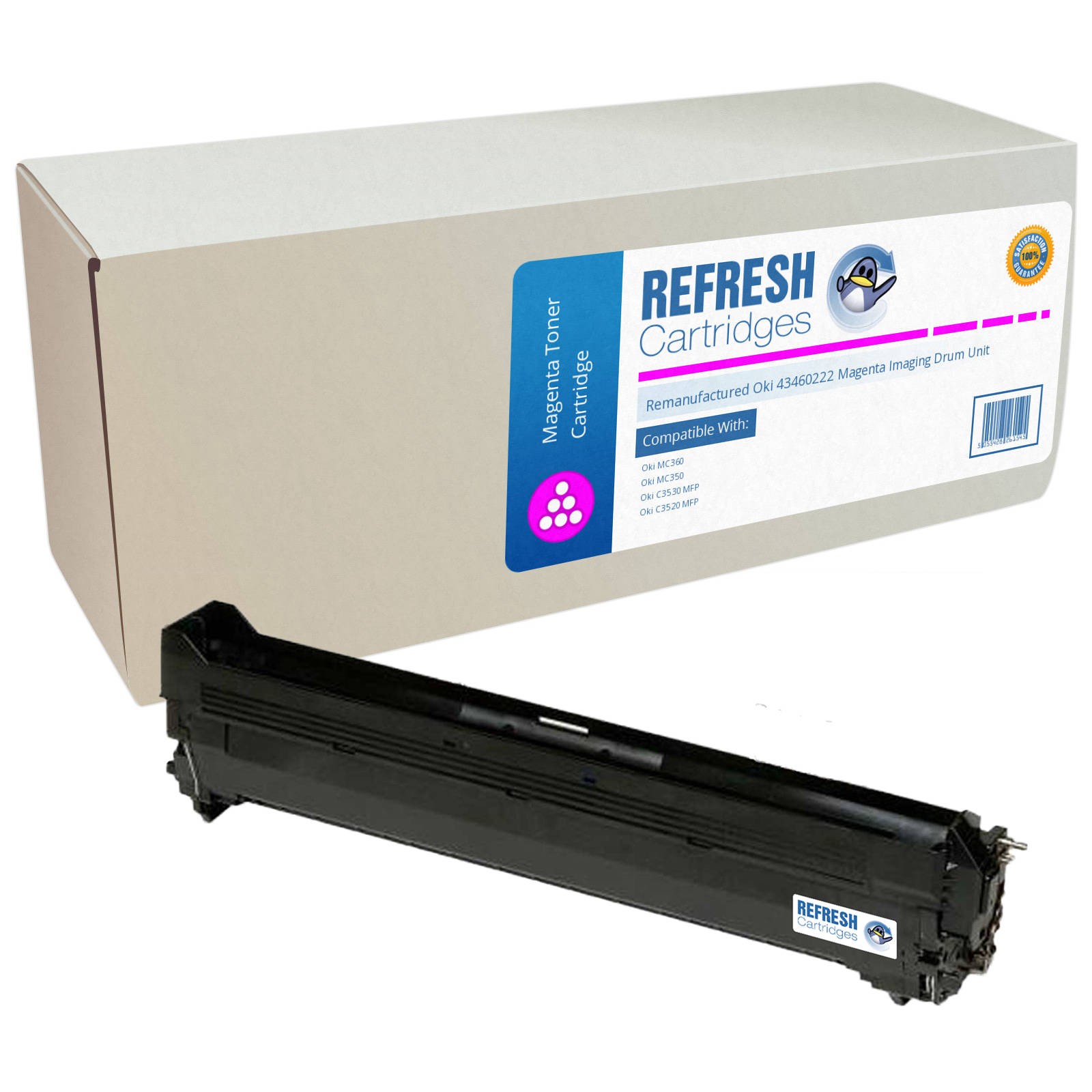 Refresh Cartridges Magenta Imaging Drum 43460222 Compatible With OKI Printers