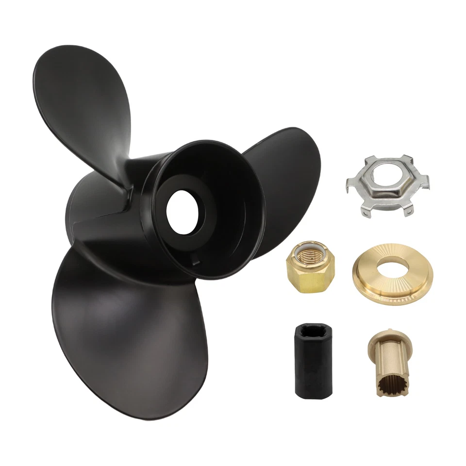 Aluminum Propeller 13"x19" for Mercury 40 60 90 75 115 125HP Prop 48-77346A45 RH - Image 3 of 4