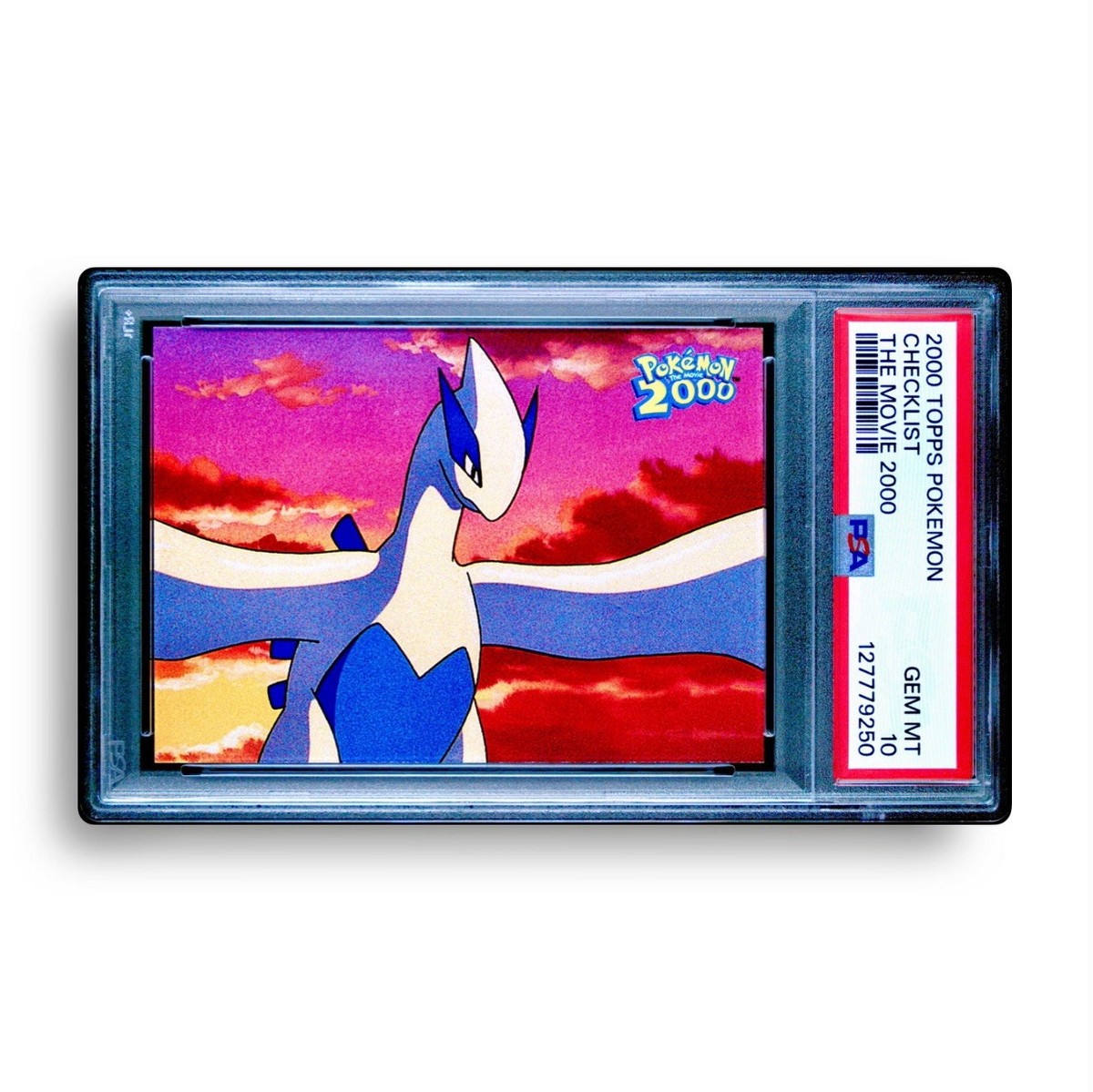 POKEMON THE MOVIE 2000 TOPPS CHECKLIST LUGIA PSA 10 GEM MINT LOW