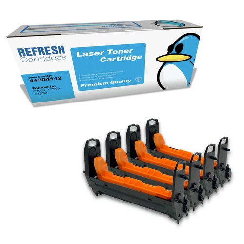 Refresh Cartridges Value Pack 41304112/11/10/09 Compatible With OKI Printers