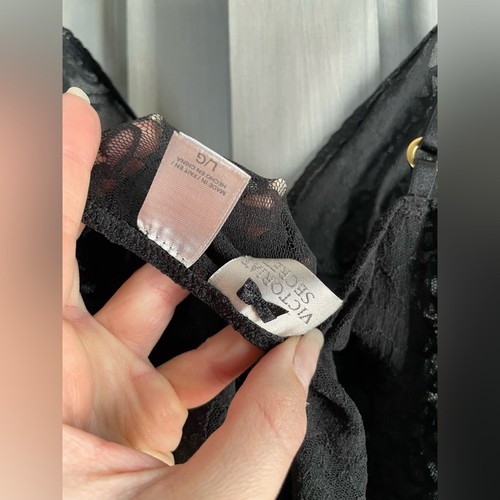 Lencería Victoria's Secret vintage años 90 encaje negro talla grande - Imagen 7 de 7